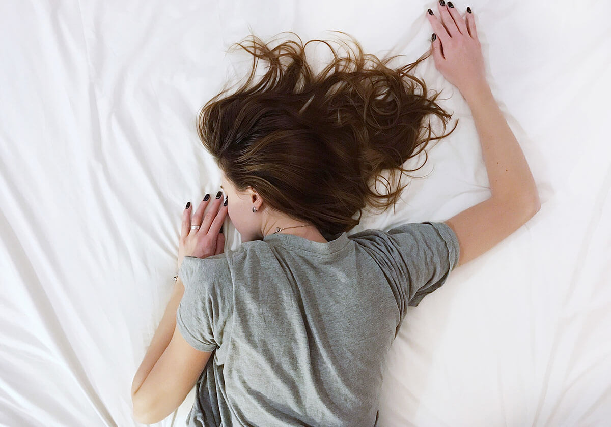 Woman getting her beauty sleep