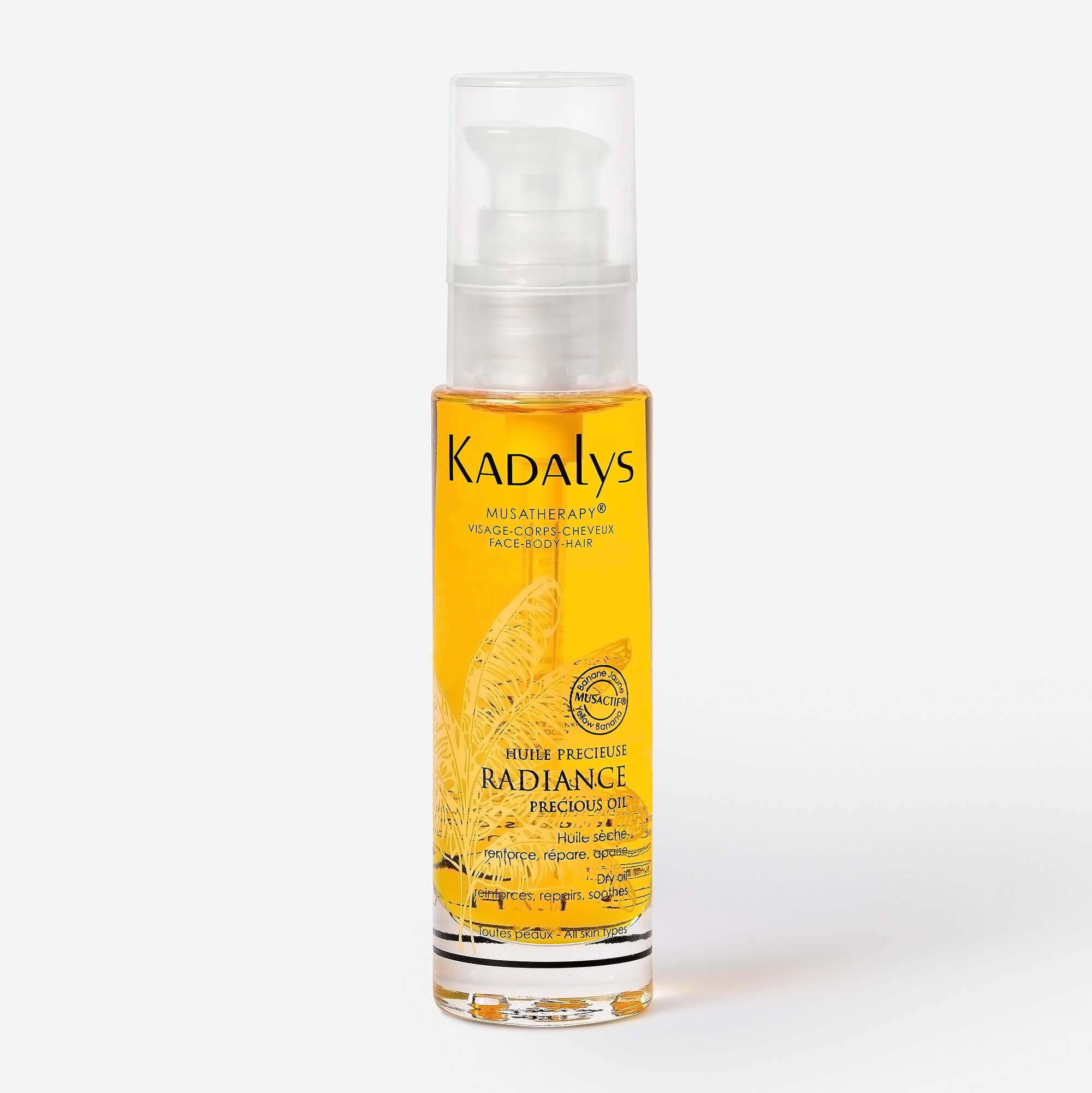 Radiant Facial Oil made with banana oil for radiant skin