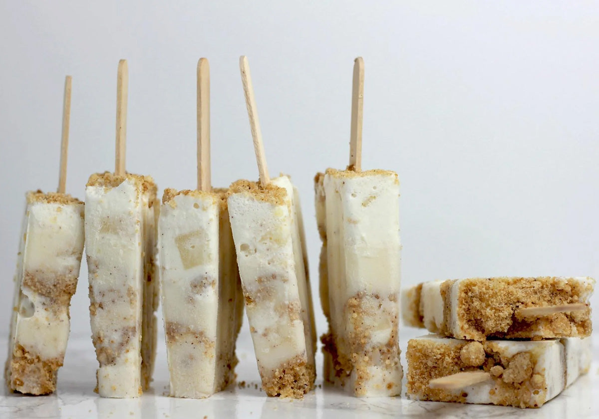 Image of banana popsicles, a treat for a hot day