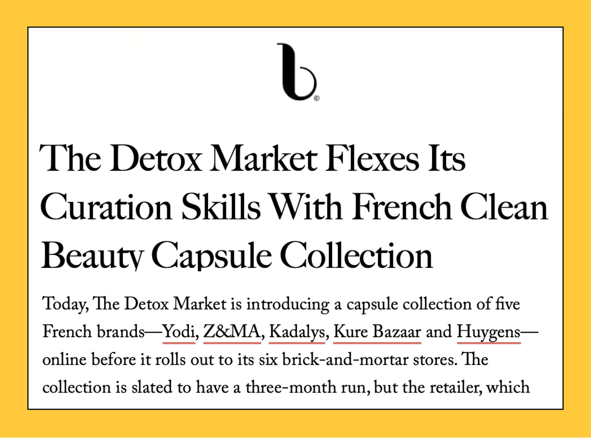 The Detox Market announces its French Curation which includes Kadalys