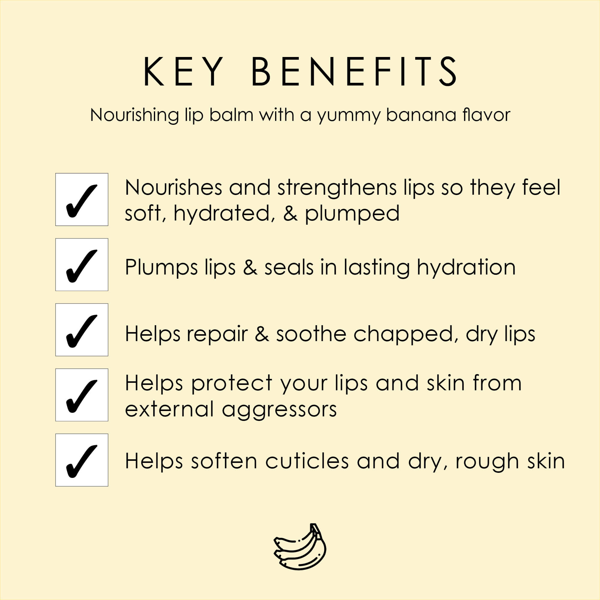 Banana Lip Balm Trio  (3 Iconic Lip Balms)