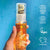 image of radiance face oil against a blue background. To its right are logos indicating the dry oil is natural, organic, vegan and cruelty-free.