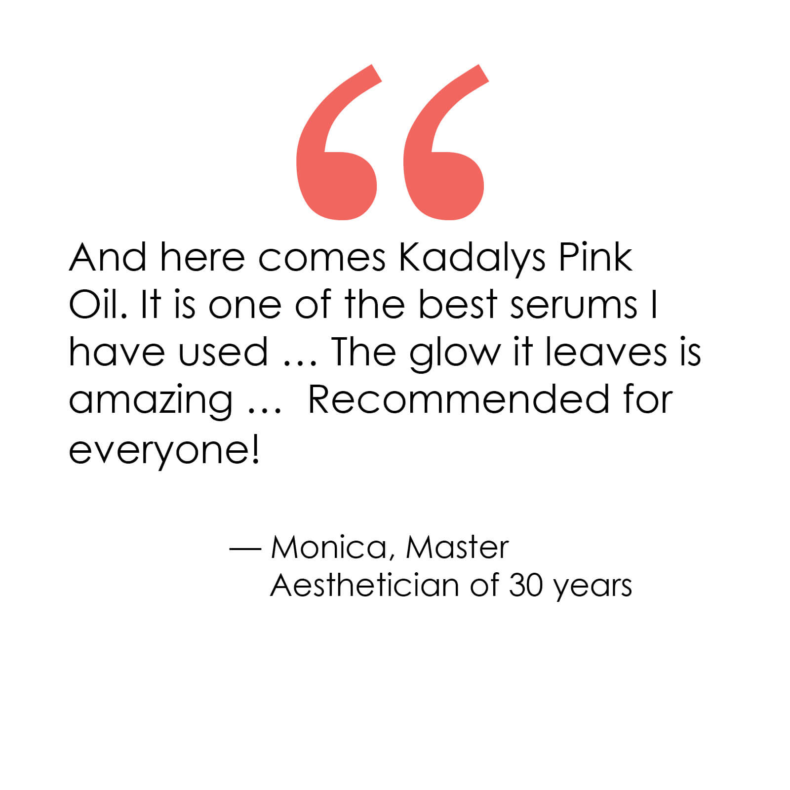 Review by aesthetician