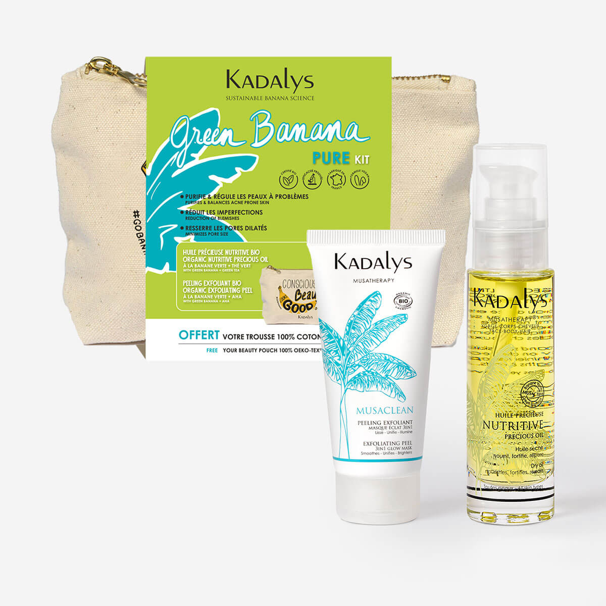 GREEN BANANA SMOOTH & NOURISH DUO for clear and glowing skin